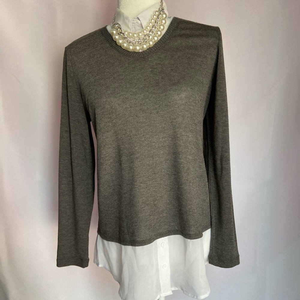 Collared Sweater (faux layering)